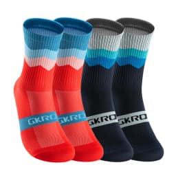 Cyklistické kompresní ponožky unisex - 4 páry prodyšné sportovní ponožky MTB/běh - náhled 3