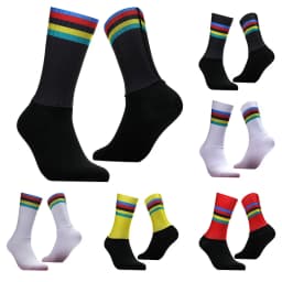Prodyšné cyklistické ponožky bez švů - sportovní kompresní socksy na kolo a běh - náhled 3