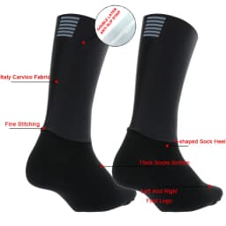 Prodyšné cyklistické ponožky bez švů - sportovní kompresní socksy na kolo a běh - náhled 6
