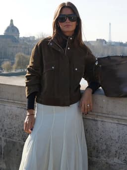 Dámská semišová bomber bunda vintage styl jarní kabát módní casual streetwear - náhled 7