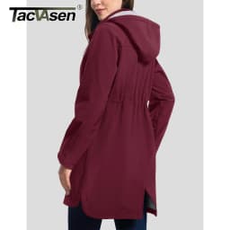 Dámská zimní bunda softshell zateplená fleece voděodolná s kapucí do outdoor - náhled 3