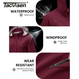 Dámská zimní bunda softshell zateplená fleece voděodolná s kapucí do outdoor - náhled 4