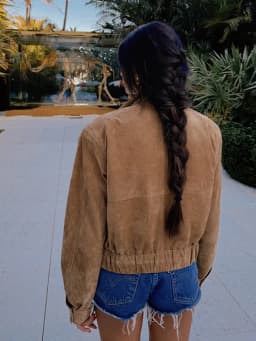 Dámská jarní/podzimní bunda s kapsami - volný střih, módní retro styl, trendy kabátek - náhled 5