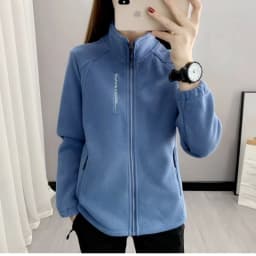 Dámská fleecová bunda nadměrná velikost XL-5XL zimní sportovní kardigan outdoorové oblečení - náhled 7