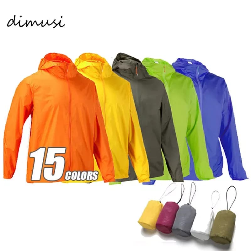Ultralehká pánská bunda do deště - prodyšná voděodolná sportovní větrovka XS-3XL