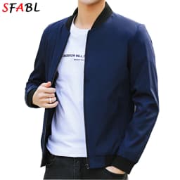 Pánská jarní bunda slim fit s kapsami na zip - lehká sportovní bomber bunda S-3XL - náhled 4