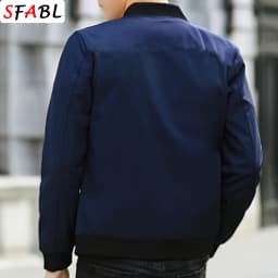 Pánská jarní bunda slim fit s kapsami na zip - lehká sportovní bomber bunda S-3XL - náhled 6