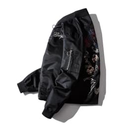 Pánská výšivková bunda s motivem draka a tygra - stylový bomber pro street fashion - náhled 4