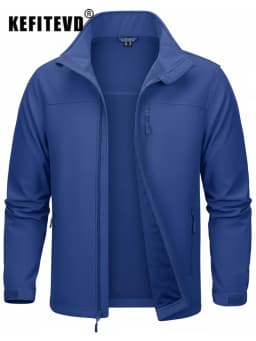 Pánská outdoorová bunda softshell zateplená fleece nepromokavá turistická bunda S-3XL - náhled 2