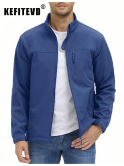 Pánská outdoorová bunda softshell zateplená fleece nepromokavá turistická bunda S-3XL - náhled 3