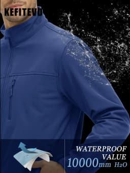 Pánská outdoorová bunda softshell zateplená fleece nepromokavá turistická bunda S-3XL - náhled 4