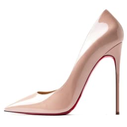 Dámské luxusní kožené lodičky 12cm červená podrážka špičatý špic společenské svatební boty - náhled 4