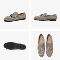 Dámské semišové mokasíny s třásněmi slip on kulatá špička pohodlné boty - náhled 7