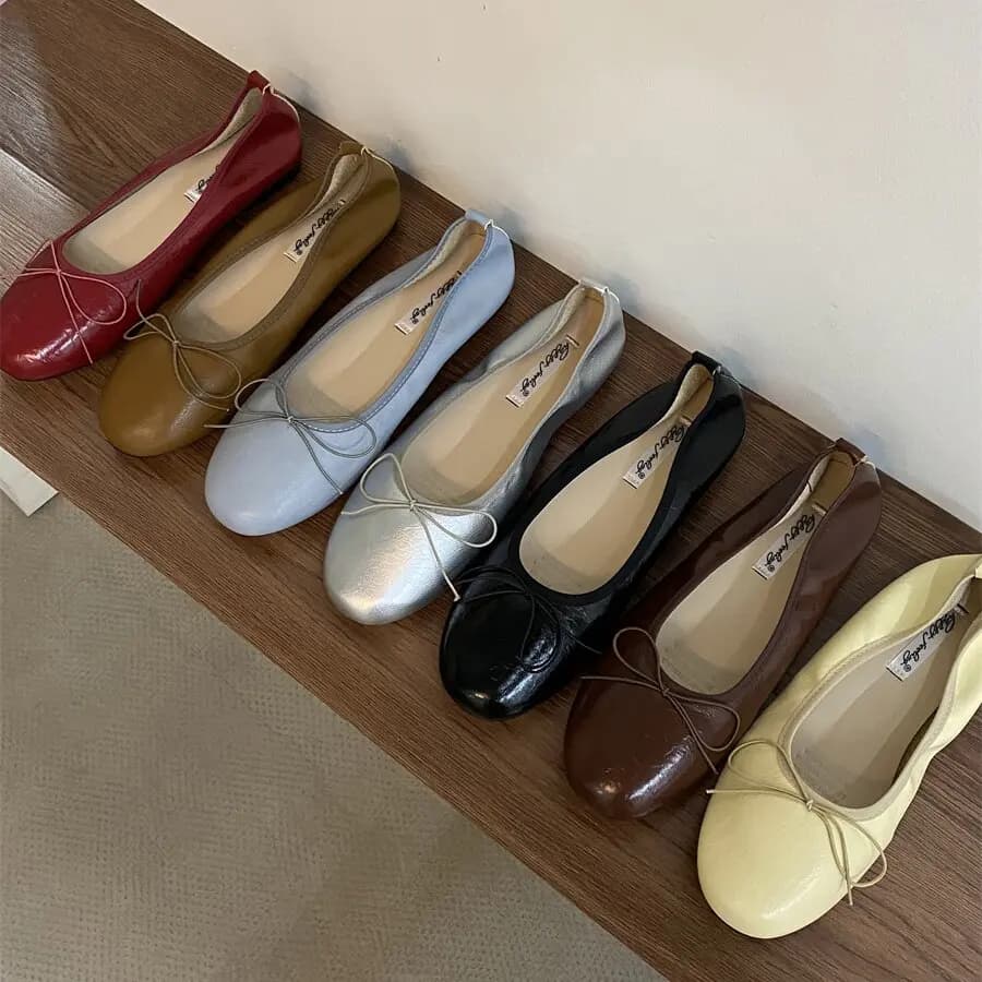 Dámské ploché slipon letní casual baletní boty pohodlné