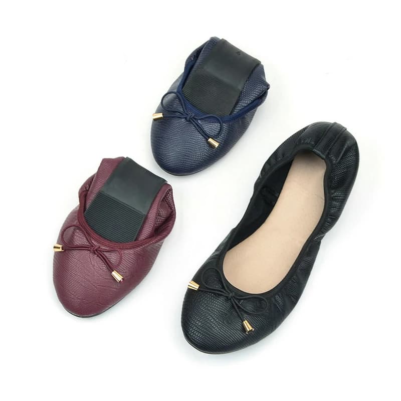 Dámské kovové baletní boty Slip-on lehké pohodlné s měkkou podrážkou