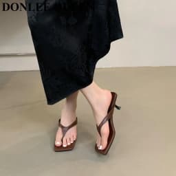 Dámské slip on sandály s úzkým páskem casual velikost 40 - náhled 4