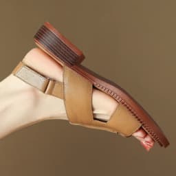 Plus velikost dámské letní sandály 35-41 pravá kůže vyřezávané otvory otevřená špička pohodlné casual - náhled 7