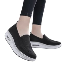 Dámské mesh loafers s platformou a zvýšenou výškou podpatku jarní a podzimní boty pro ženy - náhled 7