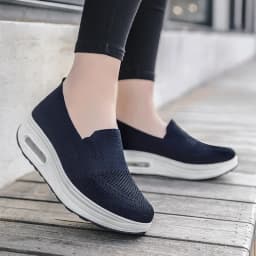 Dámské mesh loafers s platformou a zvýšenou výškou podpatku jarní a podzimní boty pro ženy - náhled 3