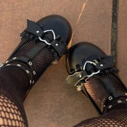 Růžové Mary Jane boty Wedges srdíčková přezka Lolita gothic platforma velikost 43 - náhled 5