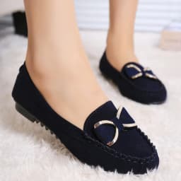 Dámské ploché mokasíny casual pohodlné elegantní motýlí uzel kancelářské boty - náhled 2