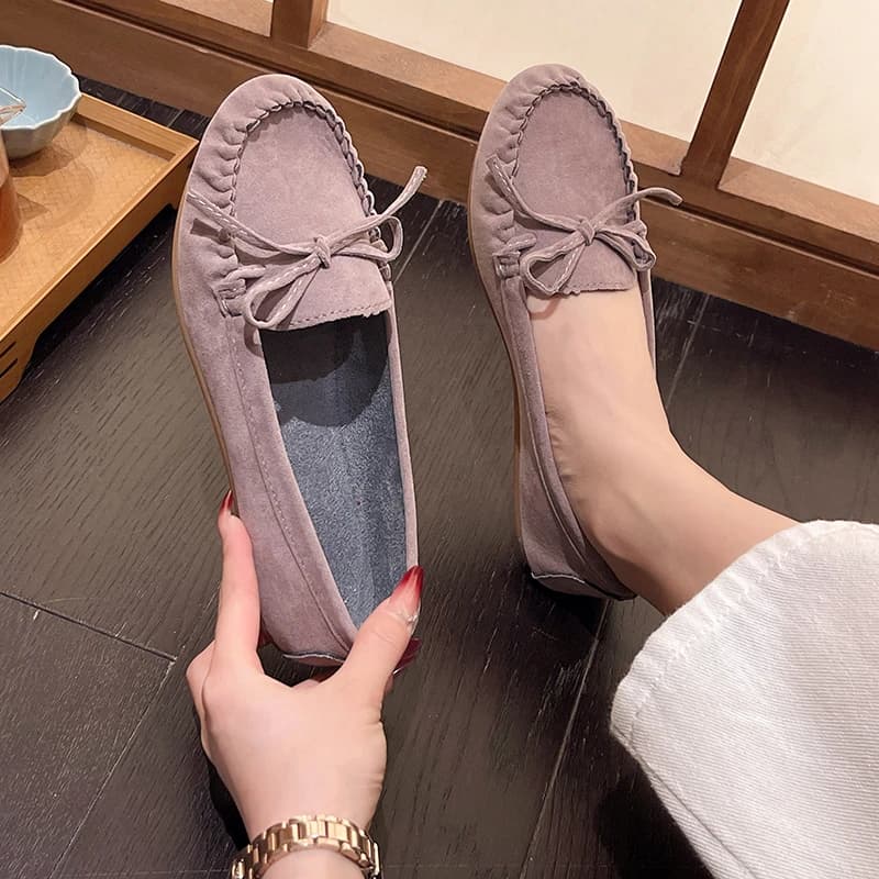Dámské loafers slipon kožené boty casual pro ženy plus size
