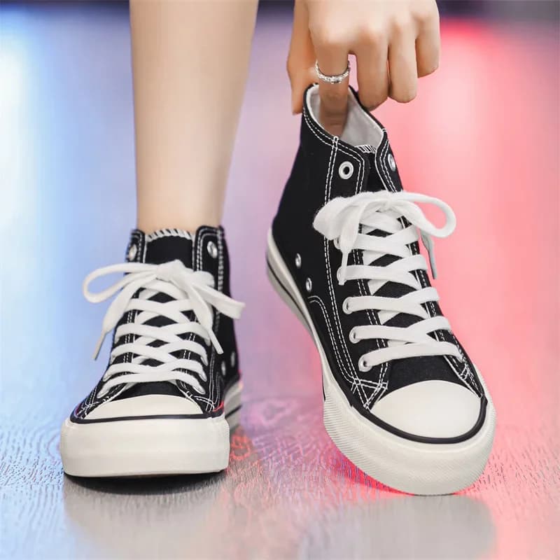 Dámské vysoké kotníkové tenisky podzim 2023 univerzální casual sportovní styl