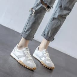 Dámské měkké kožené tenisky pohodlné prodyšné casual neklouzavé boty - náhled 4
