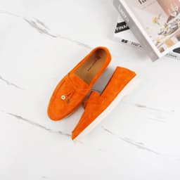 Ženské kožené casual mokasíny s tlustou podrážkou pro studentky - náhled 3