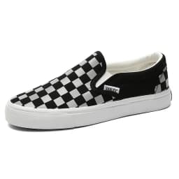 Dámské kárované černobílé ploché boty casual vintage Harajuku Korejský styl - náhled 6