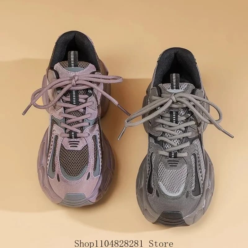 Dámské boty typu dad shoes s měkkou podrážkou černé podzimní zimní pohodlné na běhání