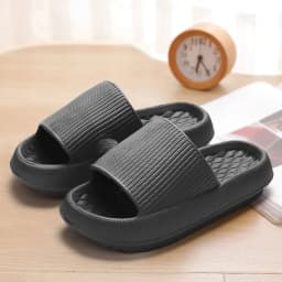Dámské tlusté platformové papuče EVA měkká podrážka polštářové slides pantofle neklouzavé - náhled 7