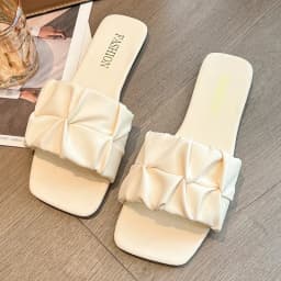 Letní dámské pantofle žabky slip on ploché zelené 35-42 - náhled 3