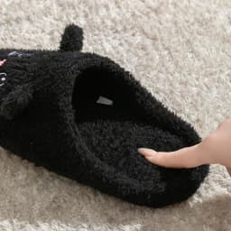 Dámské plyšové domácí pantofle s kočičím motivem na podzim a zimu neklouzavá měkká podrážka unisex - náhled 6