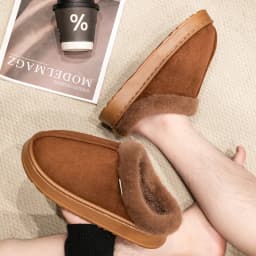 Podzimní a zimní unisex domácí pantofle teplé plyšové boty - náhled 6