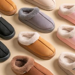 Podzimní a zimní unisex domácí pantofle teplé plyšové boty - náhled 7