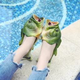 Rybí vtipné pantofle unisex pro muže i ženy a děti letní plážové papuče velikosti 24-47 - náhled 5