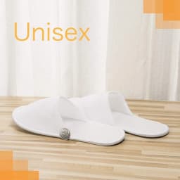 Spa pantofle pro muže i ženy uzavřené špičky z jemného plyše jednorázové do hotelů - náhled 7
