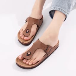 Korkové žabky dámské a unisex plážové sandály pohodlné letní - náhled 7