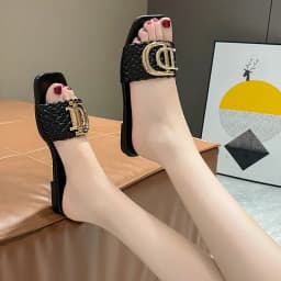 Dámské ploché sandály s otevřenou špičkou pletené elegantní sexy letní - náhled 7