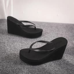 Dámské žabky na platformě wedges pohodlné letní sandály na pláži s 9 cm výškou - náhled 4