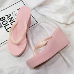 Dámské žabky na platformě wedges pohodlné letní sandály na pláži s 9 cm výškou - náhled 7