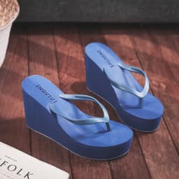 Dámské žabky na platformě wedges pohodlné letní sandály na pláži s 9 cm výškou - náhled 6