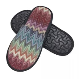 Zig Zag Geometrické pantofle pro ženy s vlastním potiskem pro hotelové hosty boho styl - náhled 3