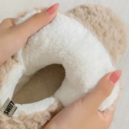 Zimní teplé chlupaté papuče pro ženy doma měkká podrážka pohodlné - náhled 7