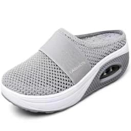 Dámské sandály na klínu a pantofle s otevřenou špičkou slip on pohodlné - náhled 6