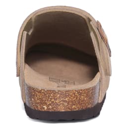 Dámské kožené clogs s korkovou stélkou a nastavitelným páskem pohodlné outdoorové pantofle - náhled 5