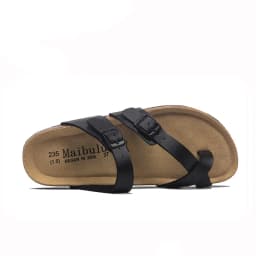 Ženské korkové pantofle slip-on letní plážové nazouváky mix barev - náhled 2