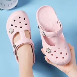 Letní EVA sandály unisex pohodlné zahradní plážové outdoorové i vnitřní s otvory - náhled 2