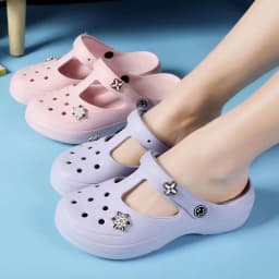Letní EVA sandály unisex pohodlné zahradní plážové outdoorové i vnitřní s otvory - náhled 6